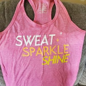 Sweat sparkle shine tank